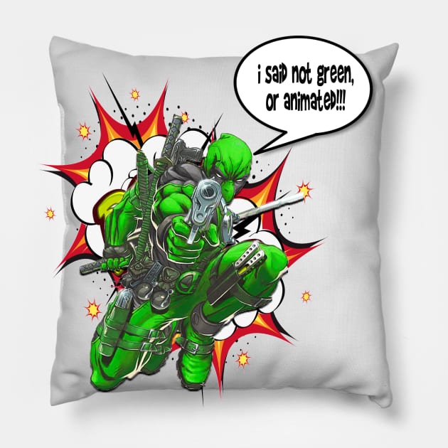 Green-pool Pillow by Cult Classic Clothing 